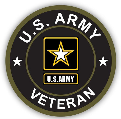 Army veteran sticker - u.s.,